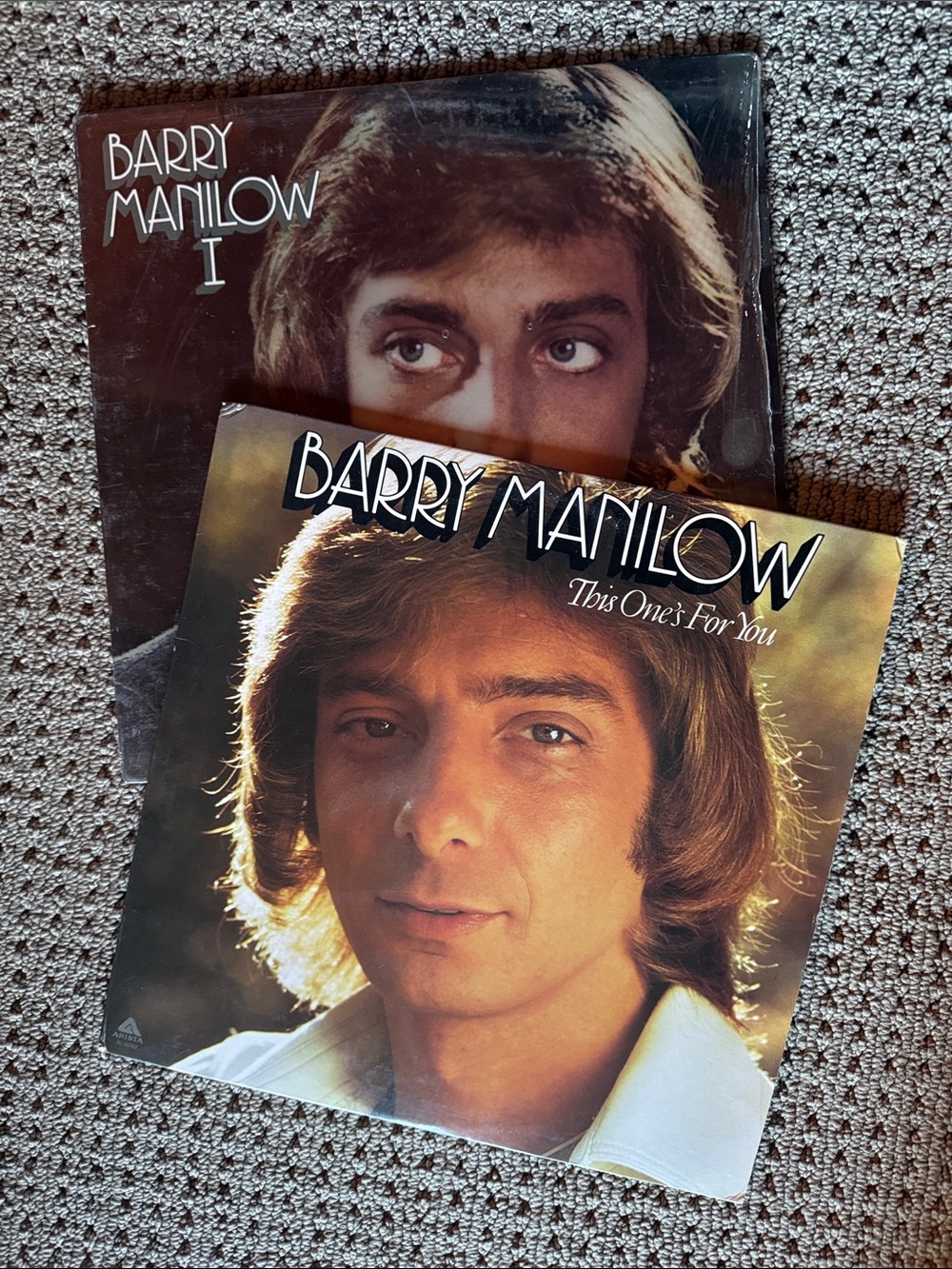 Lot of Barry Manilow "This One's For You" and “I” vinyl record albums.